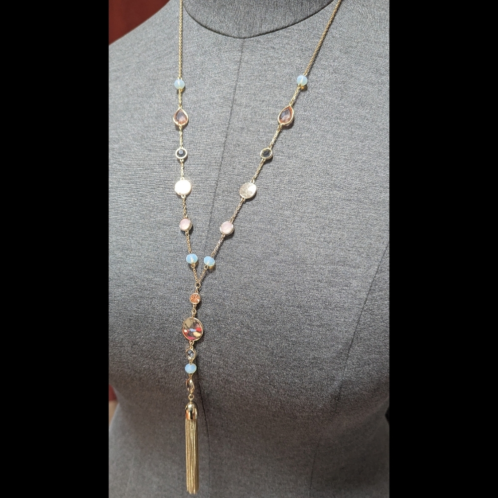 Multicolor Necklace w/ Tassel